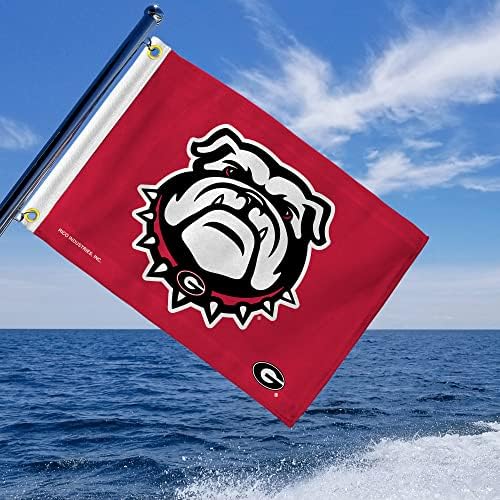 דגל בולדוגים בג'ורג'יה - דגל סירות - דגל עגלת גולף - 12 x 18 - Dawgs