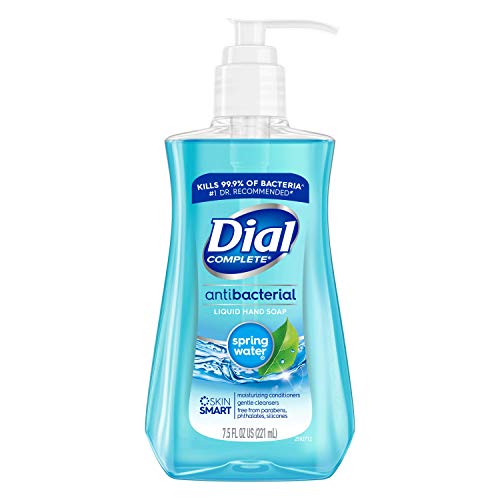 חייג סבון ידיים נוזלי אנטיבקטריאלי מלא, מי מעיינות, 7.5 אונקיות