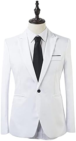 גברים של 2 חתיכות מקרית עסקי חליפת 1 כפתורים רזה מוצק צבע מעיל טוקסידו חליפות אלגנטי חתונה פורמליות בלייזר מכנסיים