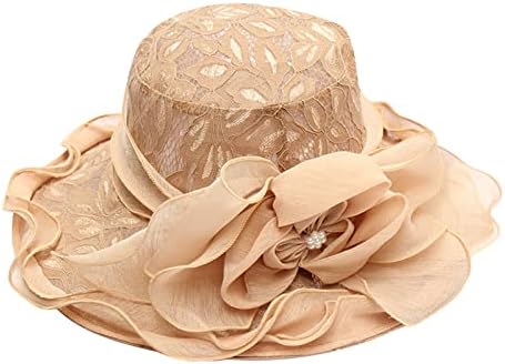 כובע חוף נשים שמלת כובע כלה כלה קיץ נשים כובע קיץ כובע כובע אופנה גבירותיי רחב פרחי עלים כובעי שמש כובעים