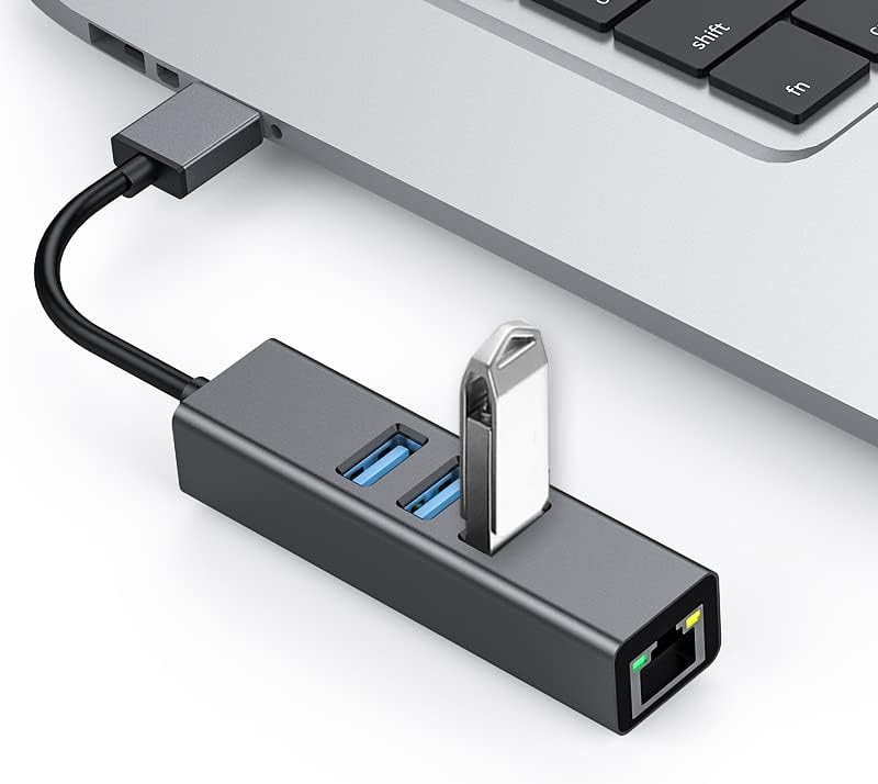 מתאם USB 3.0 ל- Ethernet, רכזת USB 3.0 עם RJ45 1GBPS Gigabit Ethernet מתאם, USB 3.0 למתאם Ethernet, אביזרי מחשבים,