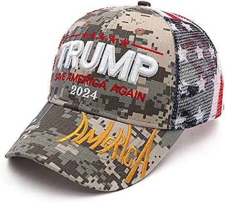 אידיאליפפורד טראמפ כובע 2024 הציל את אמריקה שוב כובע מגה רקום טראמפ 2024 כובע רשת כובע בייסבול