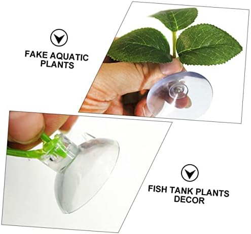 יארדווה 9 יחידות מלאכותי מים צמחי דגי טנק אביזרי קישוטי ירוק צמחים פו ירק מזויף דגי טנק צמחים מלאכותיים אקווריום צמחים יניקה