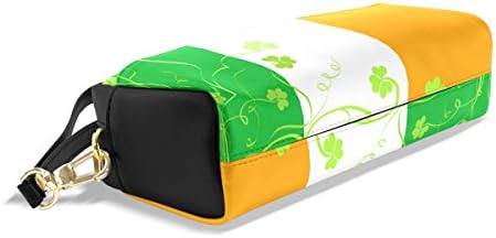 הדגל האירי העליון נגר דגל אירי עפרון עפרון תיק שקית לכיס לבית ספר למשרד איפור 1.7x0.75x0.5in