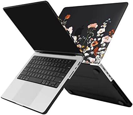 Mosiso תואם ל- MacBook Pro 14 אינץ 'מארז 2023 2022 2021 שחרור M2 A2779 A2442 M1 Pro/MAX שבב עם מזהה מגע, פרחי