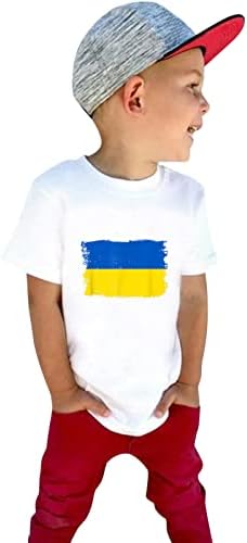 בגדי ניאון לבנים פעוט תינוקות ילדים בנות בנות תומכות באוקראינה אני עומד עם דגל אוקראינה באוקראינה לא גדול