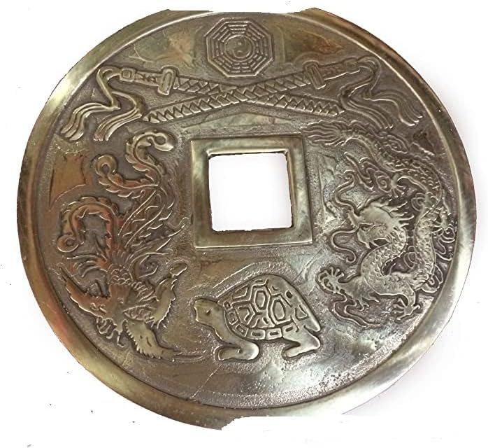 Qiankao 黄 铜 钱 币 铜 钱 镇宅 之 宝铜 工艺品 钱币 收藏