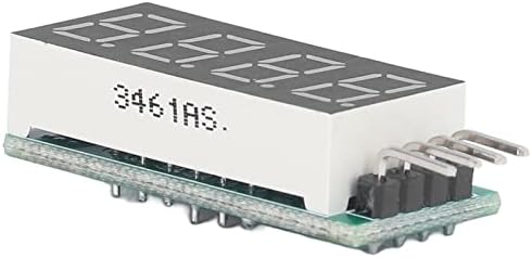 מודול צינור דיגיטלי של Fybida Mini, מספר תווים גודל קומפקטי 4 סיכות שולט בחיווט פשוט DC 5V/3.3V מודול תצוגת LED למכשירים אלקטרוניים