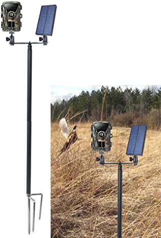עמדת קרקע מצלמת שביל Fotoleey עם מחזיקי חוט 1/4 צבע שחור מקסימום 120 סמ תמיכה במצלמות כפולות
