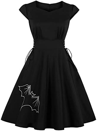שמלות גותיות שחורות לנשים וינטג