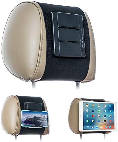 מחזיק משענת ראש לרכב וואנפול לטאבלטים וטלפונים עם מסכי 5-10. 5 אינץ ' - תואם לאייפון אייפד אייר מיני, סמסונג