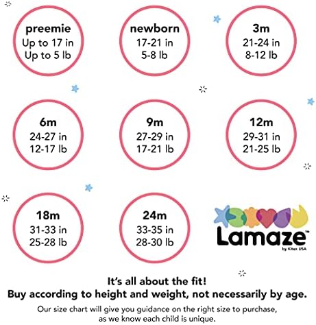 Lamaze Unisex-Baby סופר מסרק כותנה טבעית גוף גוף שרוול קצר, סגירת הצמד, 3 חבילה