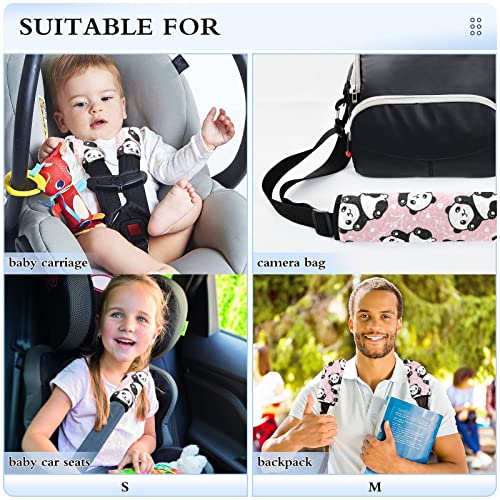 כיסויי רצועת מושב רכב פנדה-1 לילדים לתינוקות 2 יח 'רצועות מושב רכב רפידות כרית כרית כרית מגן על רצועת מושב רכב