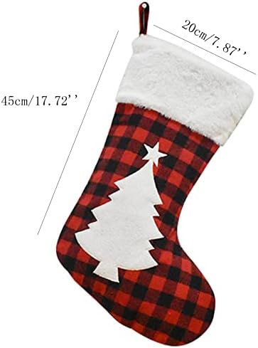 5GS לחג המולד מודפס מגרש צמר תליון קישוטי חג המולד גרביים