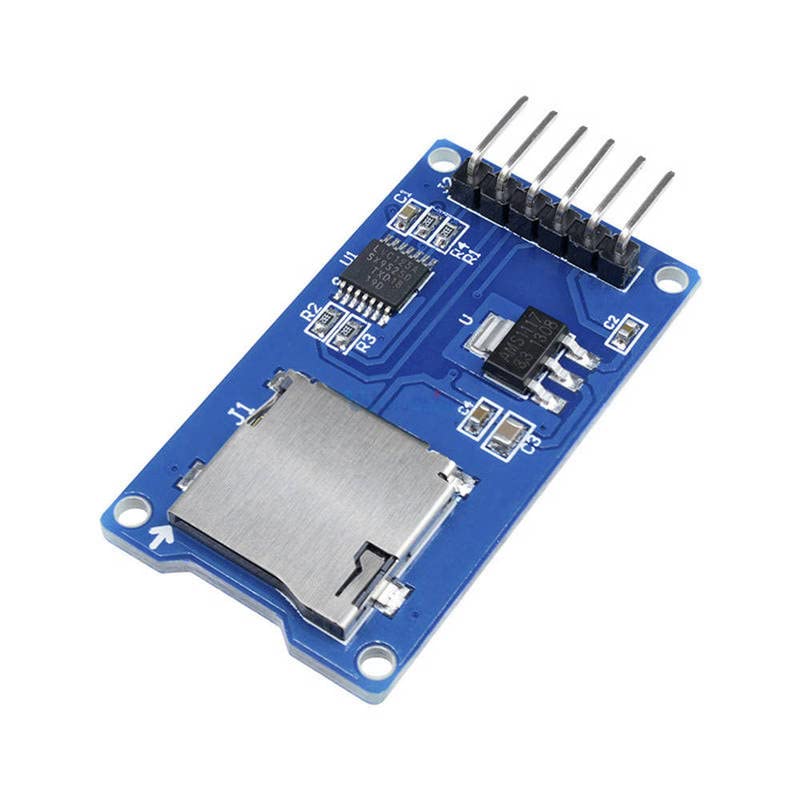 2 יחידות עבור לוח אחסון מיקרו SD מתאם כרטיס TF מתאם זיכרון SPI Module Module SPI עבור Arduino AVR Microcontroller