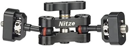NITZE N50D מפרט את מצלמת הקסם צג זרוע W ראשי כדור כפול 1/4 ו- 3/8 בורג W איתור סיכות לצג שדה נורות LED תצפיות
