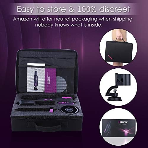 Hismith Sex Machine Pro Traveller Massager 3.0 לנשים עם בקרת אפליקציות+ סופר עוצמה עוצמתית, צעצועי מין Kliclok