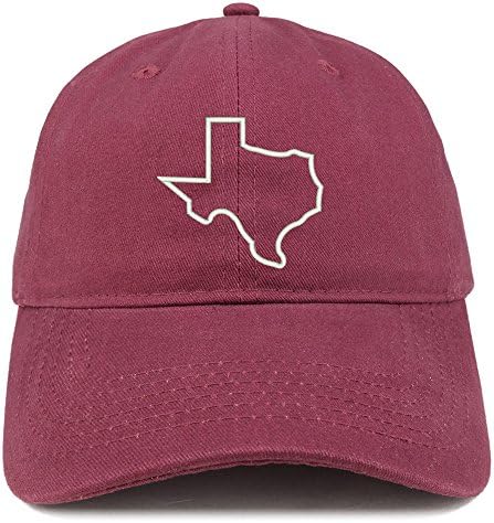 טרנדי הלבשה חנות טקסס המדינה מתאר רקום מוברש כותנה אבא כובע כובע