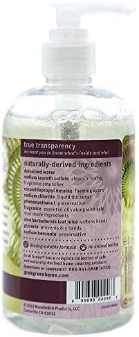 לתפוס ירוק יד סבון, 12 אונקיה, תימין תאנה עלה ריח, צמח ומינרלים מבוסס, עם מרגיע אלוורה לחות