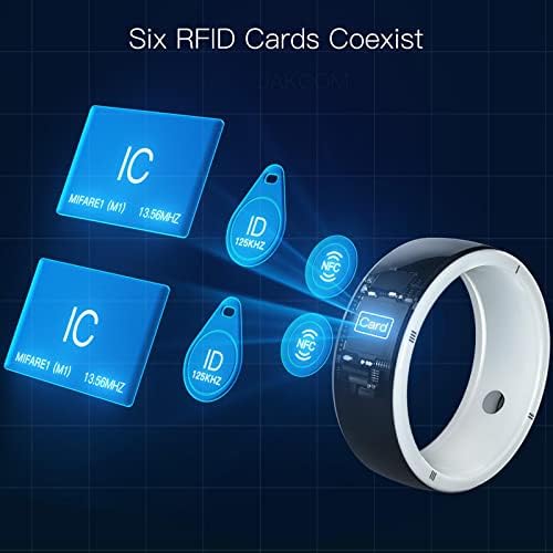 R5 טבעת ריבוי חכמה מכשיר לביש חדש עם 6 כרטיסי RFID מובנים ו -2 אבני בריאות