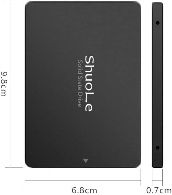 SHUOLE 256GB SSD 3D NAND TLC 2.5 אינץ 'SATA III כונן מצב מוצק פנימי, 2.5 אינץ