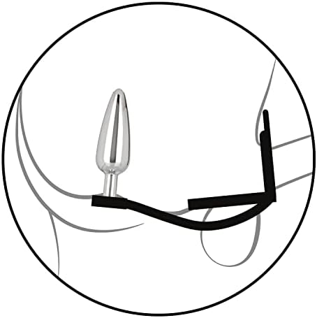 Calexotics Star F*Cker Slim Plug - בדיקת מתכת שיפור זכר טבעת תמיכה - שחור