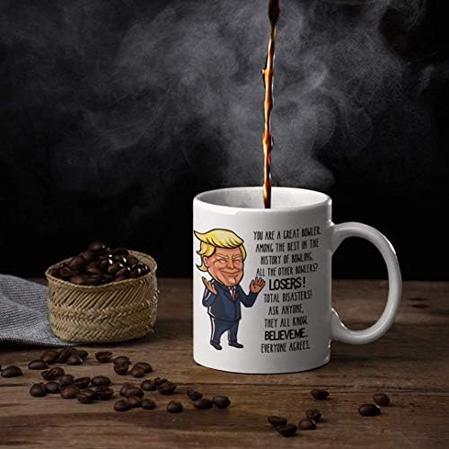 טראמפ באולר ספל עבור באולינג אוהבי מצחיק קפה תגובה תה כוס איסור פרסום מתנות עבור גברים ונשים
