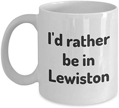 אני מעדיף להיות בכוס התה של לויסטון מטייל עמית לעבודה חבר מתנה מיין ספל נסיעות נוכח