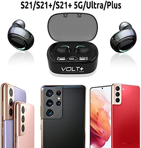 Volt Plus Tech Wireless V5.1 Pro אוזניים תואמות ל- Alcatel Onetouch Fierce 2 IPX3 Bluetooth Touch אטום למים/אטום