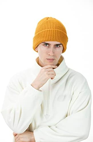 דסמיני כפת כובעי עבור גברים ונשים עבה חורף כובעי חם גרב כובעי גברים של כפה לסרוג כובע גדול ראש ופל