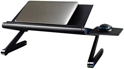 מעמד מחשב נייד נייד SMLJLQ, שולחן מחשב מתקפל מיטה אידיאלי לגברים ונשים סטודנטים לסטודנטים אלומיניום מחשב