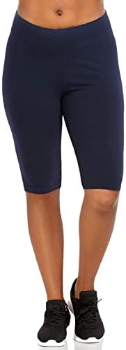 מכנסי אופני נשים פופולריים בתוספת גודל - מכנסי אופנוען כותנה. ברמודה מכנסיים קצרים ארוכים לנשים. מכנסי כושר, אימון ויוגה