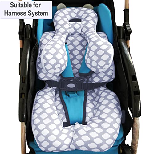 כרית תמיכה ראש וגוף של Vocheer עם תמיכה בצוואר למושב ועגלות רכב לתינוק, ענן