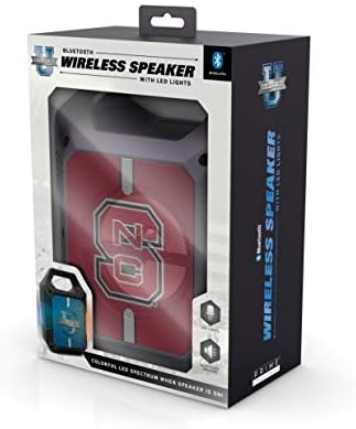 Soar NCAA XL LED LED רמקול Bluetooth אלחוטי, NC State Wolfpack