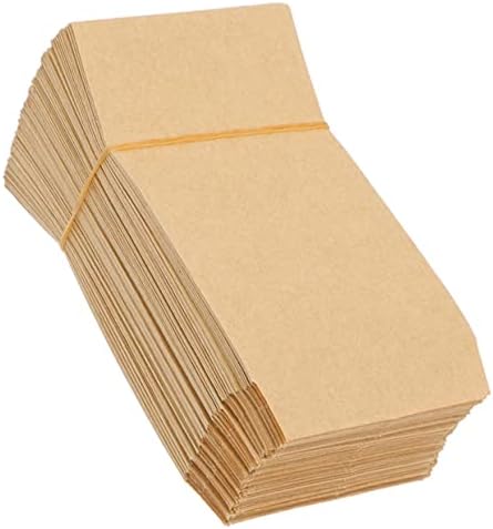 חריץ 200 PCS שקית מיני מעטפות אחסון מארגן מארגן רב-פונקציונלי נייר נייר שקיות אחסון חיטה שקית אחסון אורז שקית לחם תירס