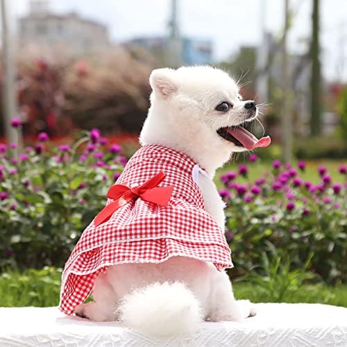 בגדי כלבים זיטני בגודל בינוני כלב שמלות חיות מחמד נשי אביב וקיץ בגדי חיות מחמד באביב חמוד חיות מחמד שמלות כותנה