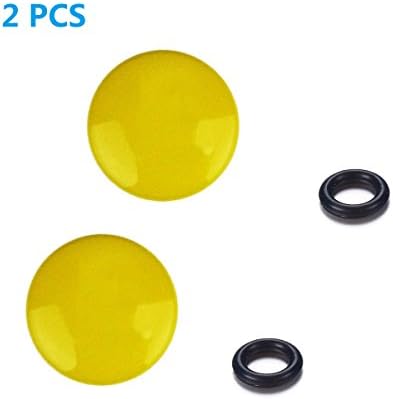 LXH 2 חבילה צהוב קמור כפתור שחרור רך כפתור אצבע כפתור מתאים לכל שחרור רגיל רגיל עבור fujifilm x-pro2, xpro-1, x100f, x100t,