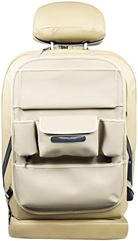 מארגני מושב רכב Viaviat מגן מושב אחורי אטום למים עם כיס אחסון מחצלות בעיטת עור גדולות לילדים חיות מחמד לרכב רכב שטח.