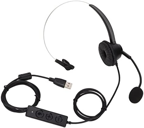 אוזניות Office Botegra, הפחתת רעש אוזניות טלפון USB רכות לשירות לקוחות