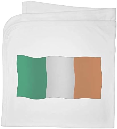 Azeeda 'מנופף דגל אירי' שמיכה / צעיף כותנה כותנה