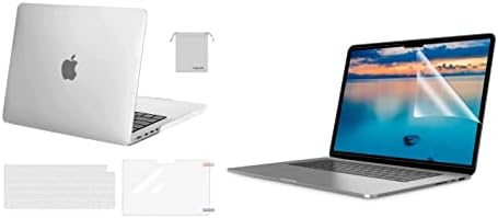 Mosiso 3 חבילה מגן מסך בהגדרה גבוהה ותואם ל- MacBook Pro 14 אינץ 'מארז 2023 2022 2021 שחרור M2 A2779 A2442 M1, מארז פגז קשה