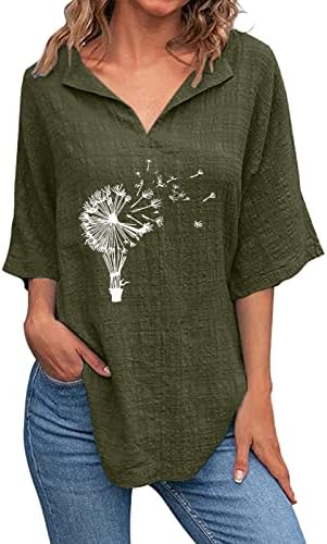 טרנדי מקרית חולצות בתוספת גודל קיץ בציר כיכר צוואר פסים קל משקל קצר שרוול חולצות לנשים