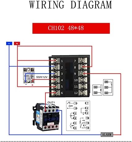 נונומו פלט כפול SSR וממסר CH102 CH402 CH702 CH902 שני פלט ממסר LCD דיגיטלי PID בקר טמפרטורה חכם 48-240V AC