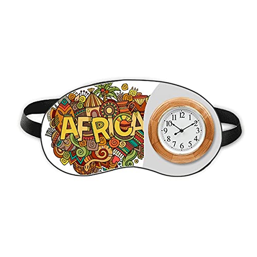 דפוס אמנות אבוריג'יני אפריקני שינה שינה עין שעון עין שעון צלון