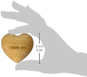 עיצוב יער אני אוהב אותך עיצוב עץ - 10 יחידות עיצוב בצורת לב בעבודת יד קישוטים דקורטיביים לבית וסלון - קישוט לבבות לחתונה לזוגות