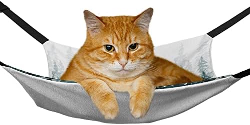חתול ערסל ירוק עץ חתול מיטת כלוב חלון מוט תליית שטח חיסכון עבור חיות מחמד קטנות 16.9& 34; איקס13