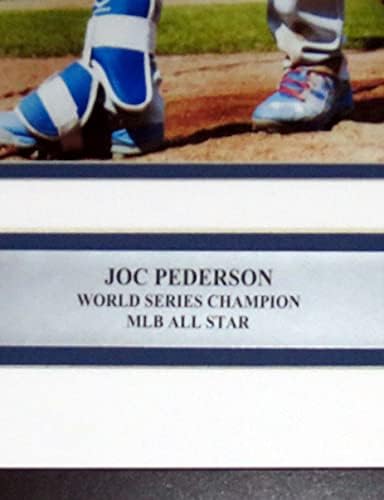 JOC פדרסון חתום על טירון שנת 16x20 צילום - JSA COA מאומת - ממוסגר מקצועי & Oll Star Plate