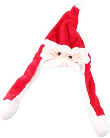 צעצוע ואנדונה פופ עד סנטה כובע אוזן נע קפיצות חג המולד מסיבת כובע מצחיק חג המולד כובע חג המולד כיסוי ראש