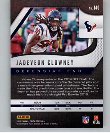 2019 Panini Prizm 140 Jadeveon Clowney Houston Texans כרטיס מסחר בכדורגל NFL
