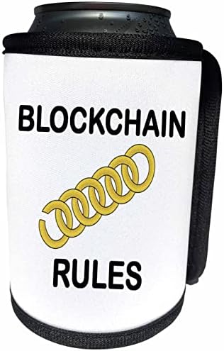 תמונת 3 של טקסט שחור מודגש אומר כי כללי blockchain - יכול לעטוף בקבוקים קירור יותר